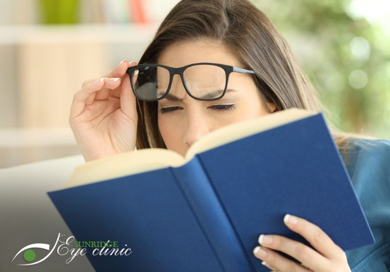 Sunridge Eye Clinic Is It Getting Harder To See Close Objects Speak To Your Optometrist About Presbyopia